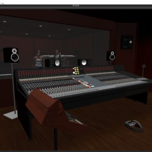 Overview virtual reality recording studio